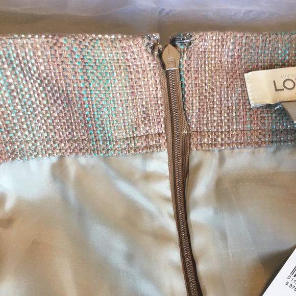 Ann Taylor LOFT tweed mini skirt 16 - Picture 10 of 12